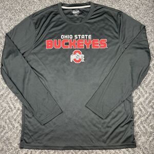 Ohio State Buckeyes Varsity Performance Shirt Men’s XL Black Long Sleeve